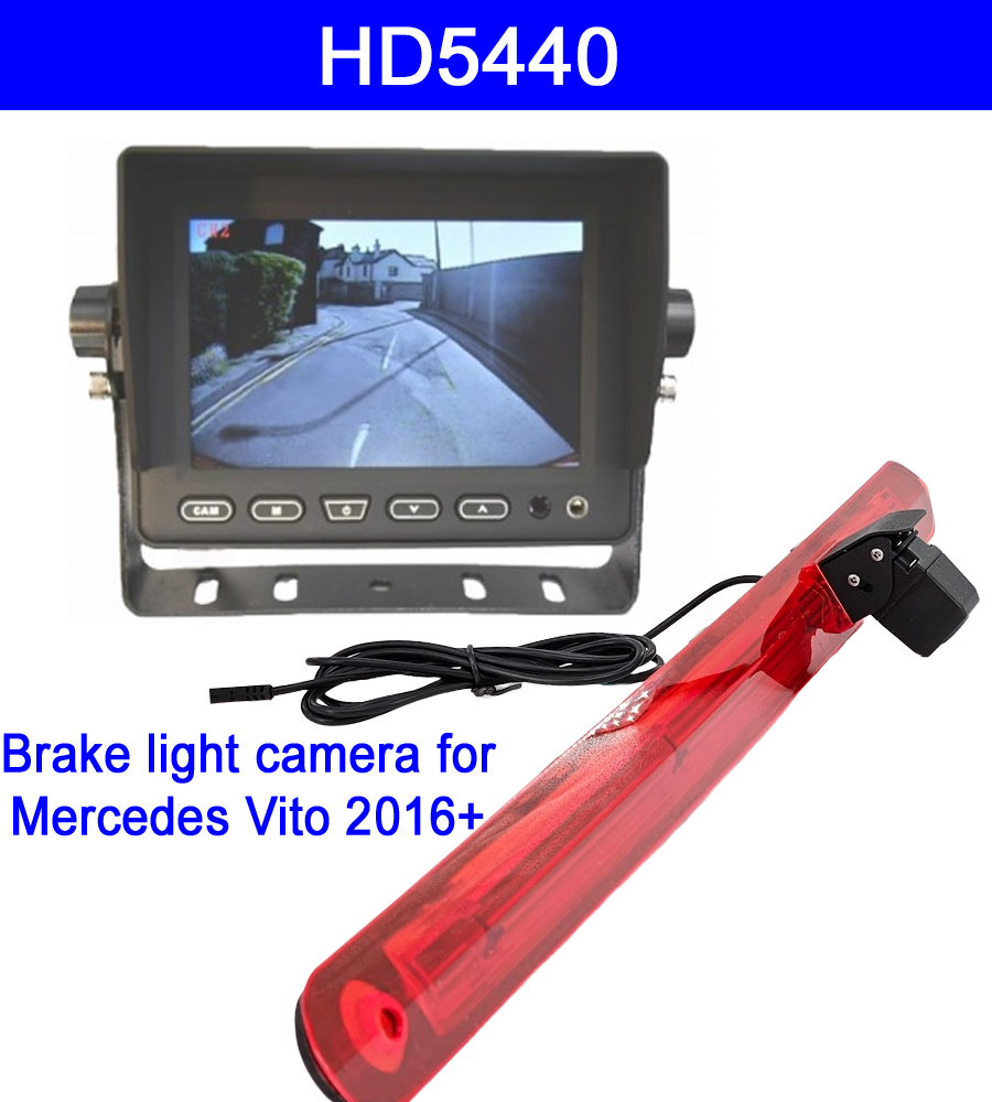 Mercedes Vito Brake light camera and 5 inch colour dash mount monitor